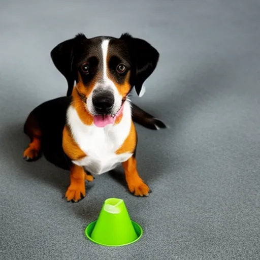 

This image shows a happy dog enjoying a bowl of food with a scoop of nutritional supplement powder sprinkled on top. The nutritional supplement is designed to provide essential vitamins and minerals to help keep the pet healthy and happy.